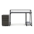 thumbnail image 1 of Furniture of America Sanue Metal 2-Piece Desk and File Cabinet Set in Gray, 1 of 7