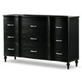 thumbnail image 1 of Furniture of America Seabliss Glam 9-Drawer Dresser, Black, 1 of 11