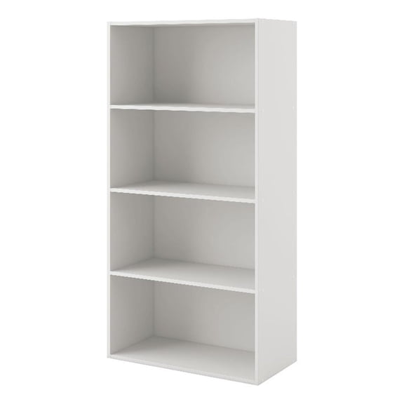 Furniture of America Seni Stackable Wood 4-Shelf Bookcase in White
