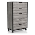 thumbnail image 1 of Furniture of America Sheeren Wood 5-Drawer Dresser in Vintage Gray Oak, 1 of 9