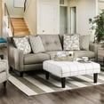 thumbnail image 1 of Furniture of America Shila Contemporary Fabric Tufted Sofa in Light Gray, 1 of 4
