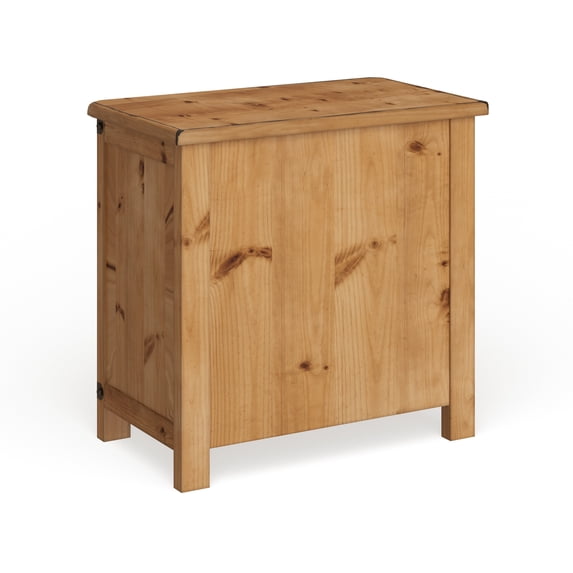 Furniture of America Sierren Country Wood 3-Drawer Nightstand with USB Outlet by