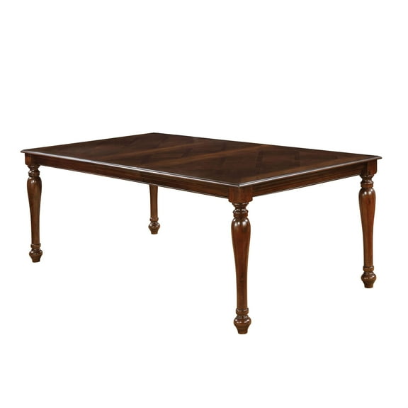 Furniture of America Simmons Extendable Dining Table in Brown Cherry