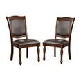 thumbnail image 1 of Furniture of America Simmons Wood Dining Side Chair in Brown Cherry (Set of 2), 1 of 10
