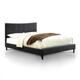 thumbnail image 1 of Furniture of America Sislah Contemporary Fabric Platform Full Bed in Gray, 1 of 5
