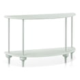 thumbnail image 1 of Furniture of America Soela Half Moon Composite Console Table with Shelf, 1 of 5