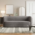 thumbnail image 1 of Furniture of America Sonya Tuxedo Style Upholstered Boucle Fabric Charcoal Gray Sofa, 1 of 11