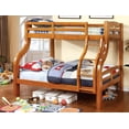 thumbnail image 1 of Furniture of America Sophia Wood Bunk Bed, Twin/Full, Oak, 1 of 2