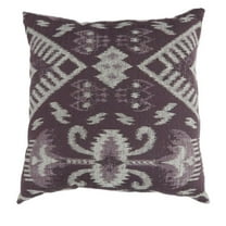 Furniture of America Sorsha Fabric Large Throw Pillow in Purple (Set of 2)