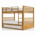 thumbnail image 1 of Furniture of America Sowon Solid Wood Storage Twin Bunk Bed in Light Oak, 1 of 12