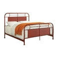 thumbnail image 1 of Furniture of America Staley Panel Bed, Eastern King, Red, 1 of 5