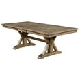thumbnail image 1 of Furniture of America Stanley Rustic Extendable Dining Table, Light Oak, 1 of 6