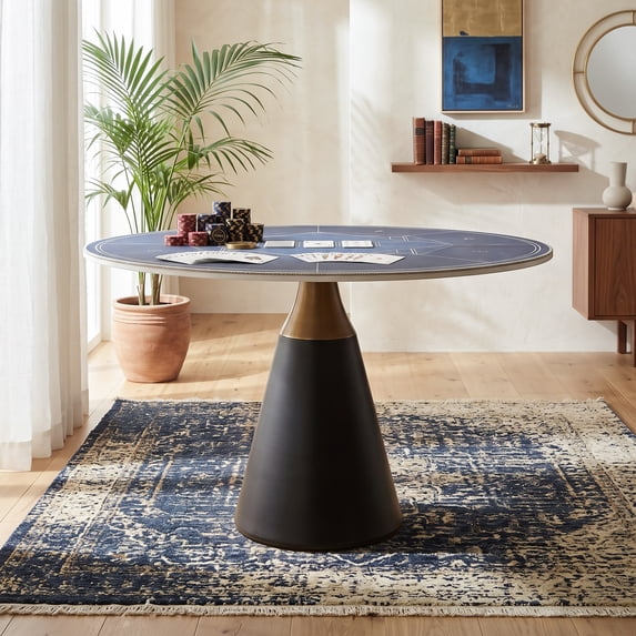 Denner Table Furniture of America Stella Modern Metal 47.2