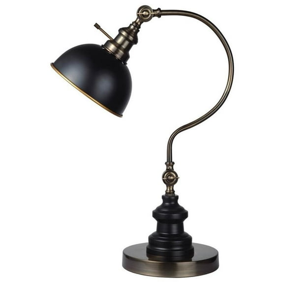 Furniture of America Sterling Vintage Metal Table Lamp in Gold