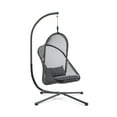 thumbnail image 1 of Furniture of America Sway UV-Resistant Foldable Patio Swing Chair with Stand, Dark Gray, 1 of 19