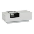 thumbnail image 1 of Furniture of America Sydney Modern Wood Storage Coffee Table in White and Black, 1 of 5