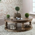 thumbnail image 1 of Furniture of America Tanenbaum 1-Shelf Coffee Table, Oak, 1 of 8