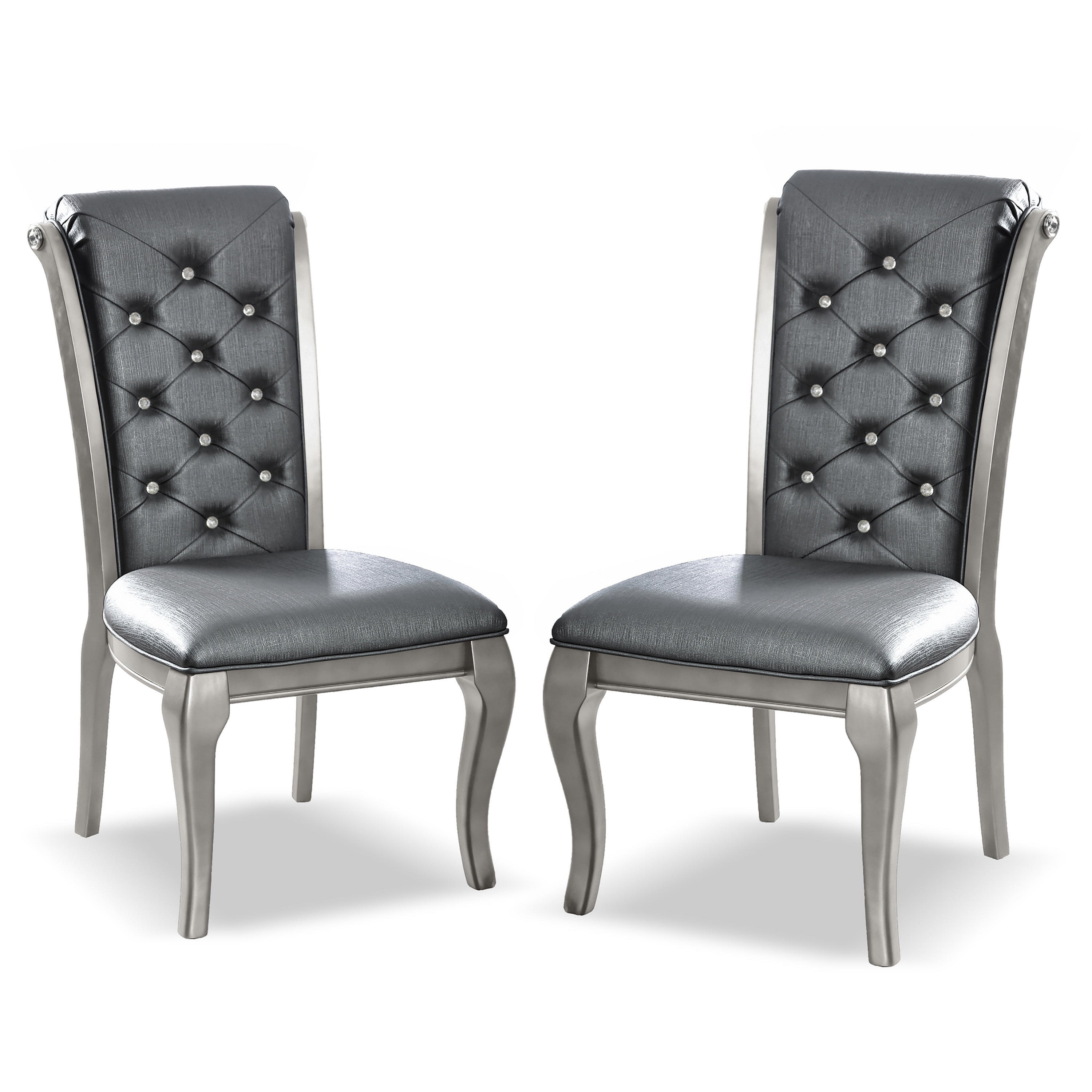 Furniture of America Tara Dining Chair, Set of 2, Champagne