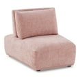 thumbnail image 1 of Furniture of America Tatiana Modern Fabric Modular Curved Armless Indoor Chair with Adjustable Backrest, Pink, 1 of 21