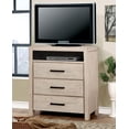 thumbnail image 1 of Furniture of America Taylah 3 Drawer Chest, White, 1 of 3