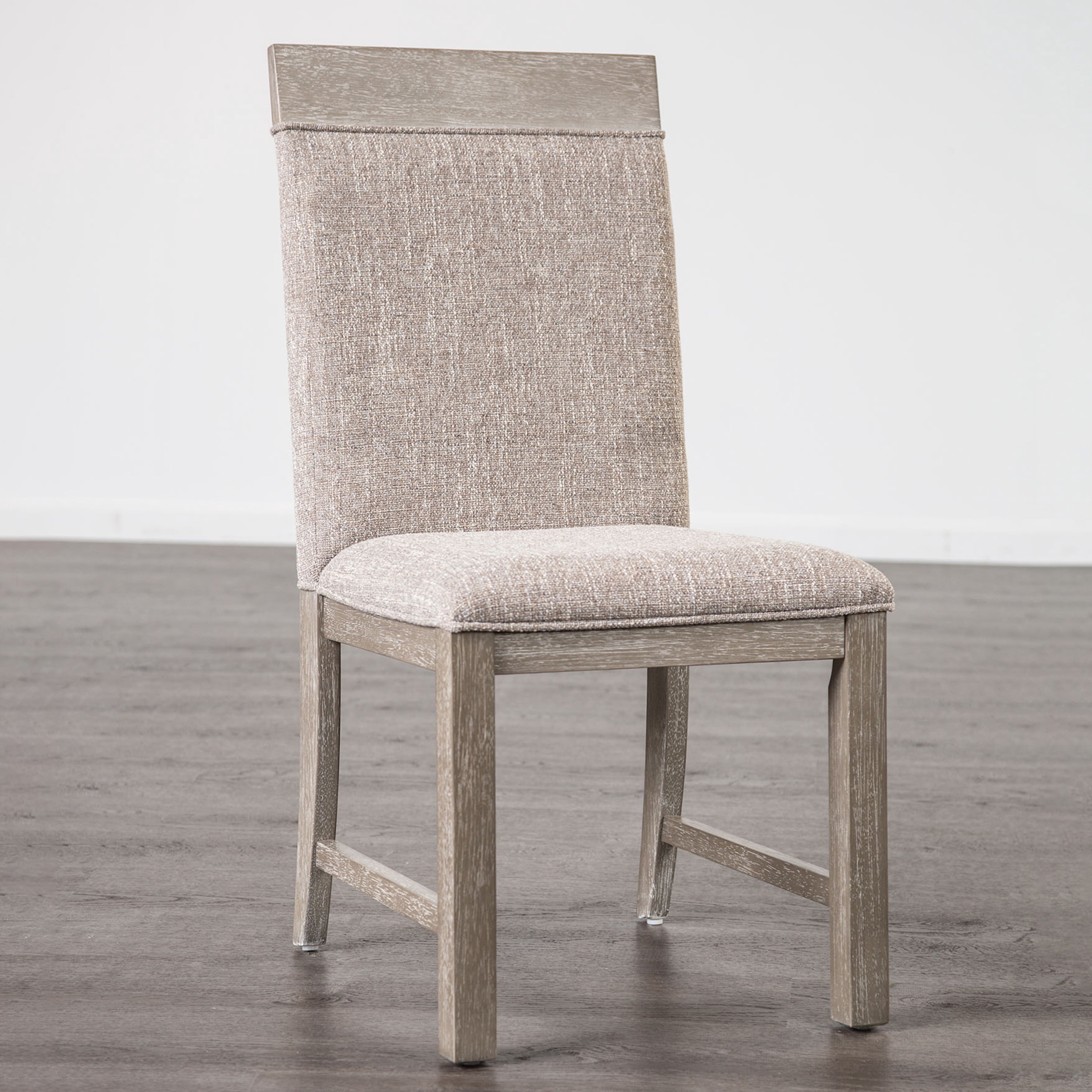 Furniture of America Telli Transitional Upholstered Dining Side Chair, Gray (Set of 2)