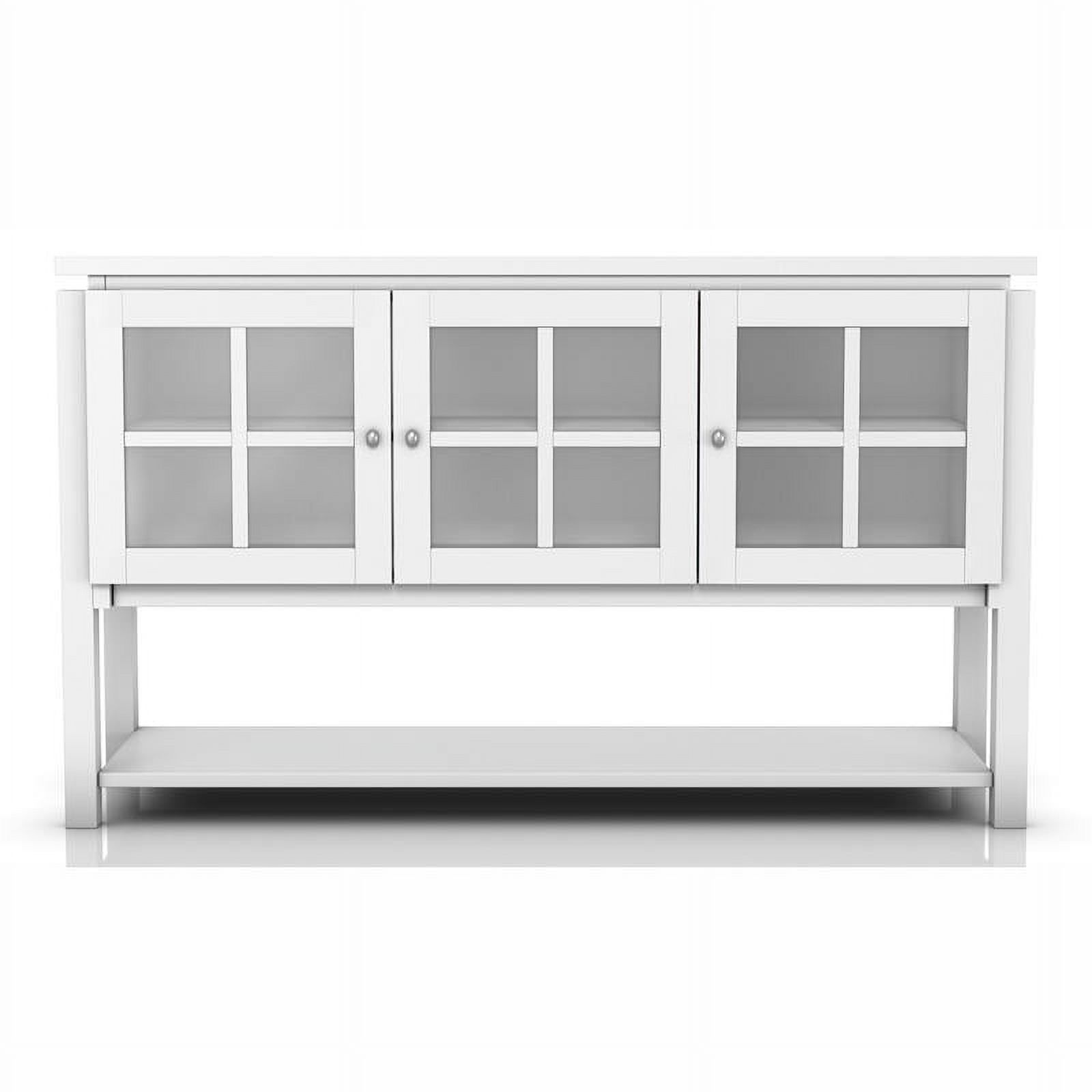 Furniture of America Tellun Contemporary Wood MultiStorage Buffet in