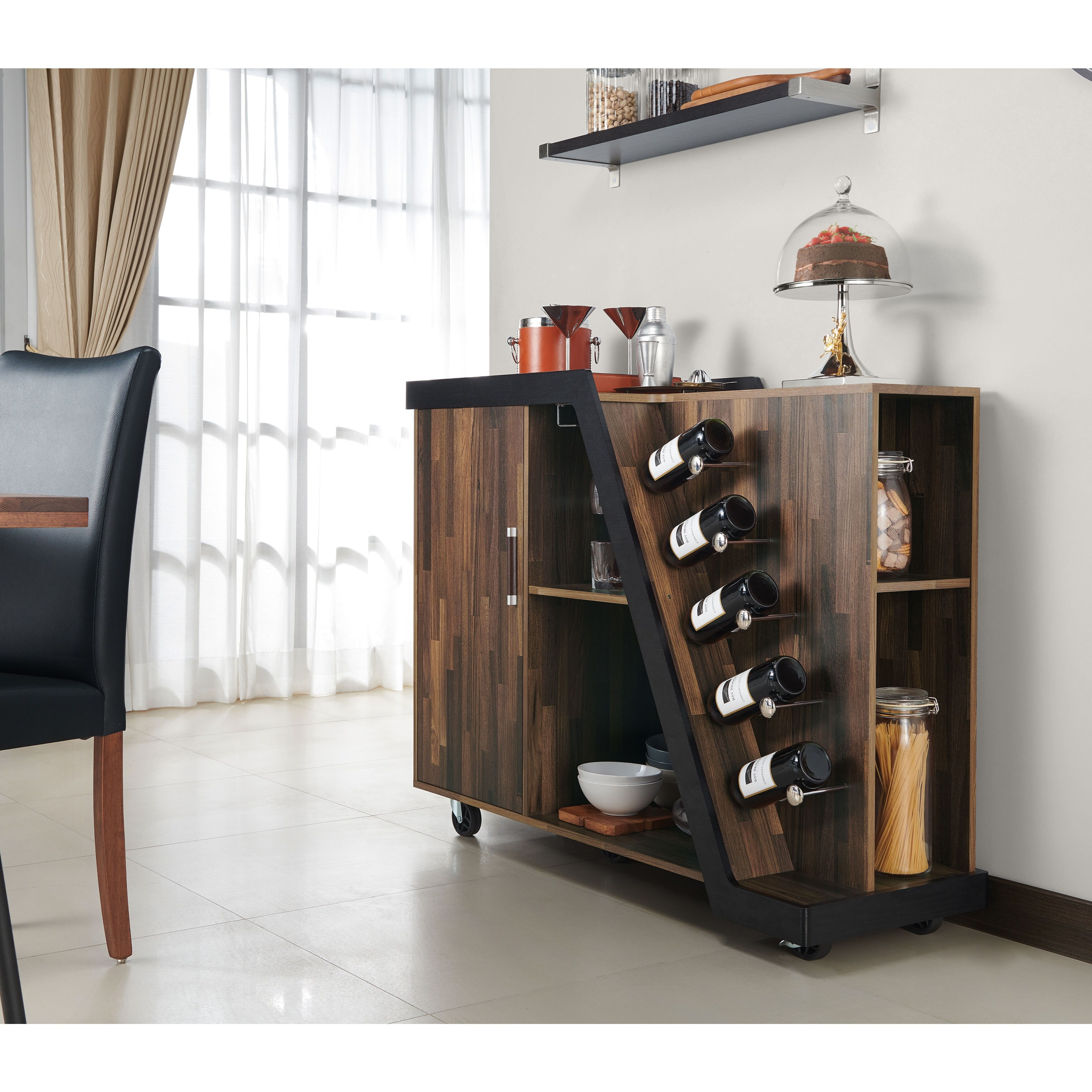Furniture of america wine cabinet sale