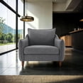 thumbnail image 1 of Furniture of America Terry Modern Chenille Skinny Sloped Arm Indoor Accent Chair, Gray, 1 of 5