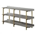 thumbnail image 1 of Furniture of America Teviot Contemporary Wood 3-Tier Bookshelf in Antique Gray, 1 of 5