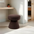 thumbnail image 1 of Furniture of America Thia Modern 17.5" Upholstered Mushroom-Shape Design Stool, Brown, 1 of 5