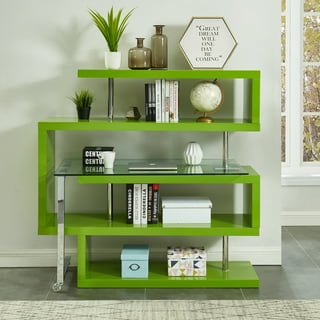 Furniture of america varl 2024 contemporary solid wood corner bookshelf