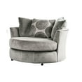 thumbnail image 1 of Furniture of America Transitional Fabric Hendricks Accent Chair, Gray, 1 of 7