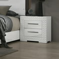thumbnail image 1 of Furniture of America Tranze Adult Glam 2-Drawer Nightstand, White, 1 of 5