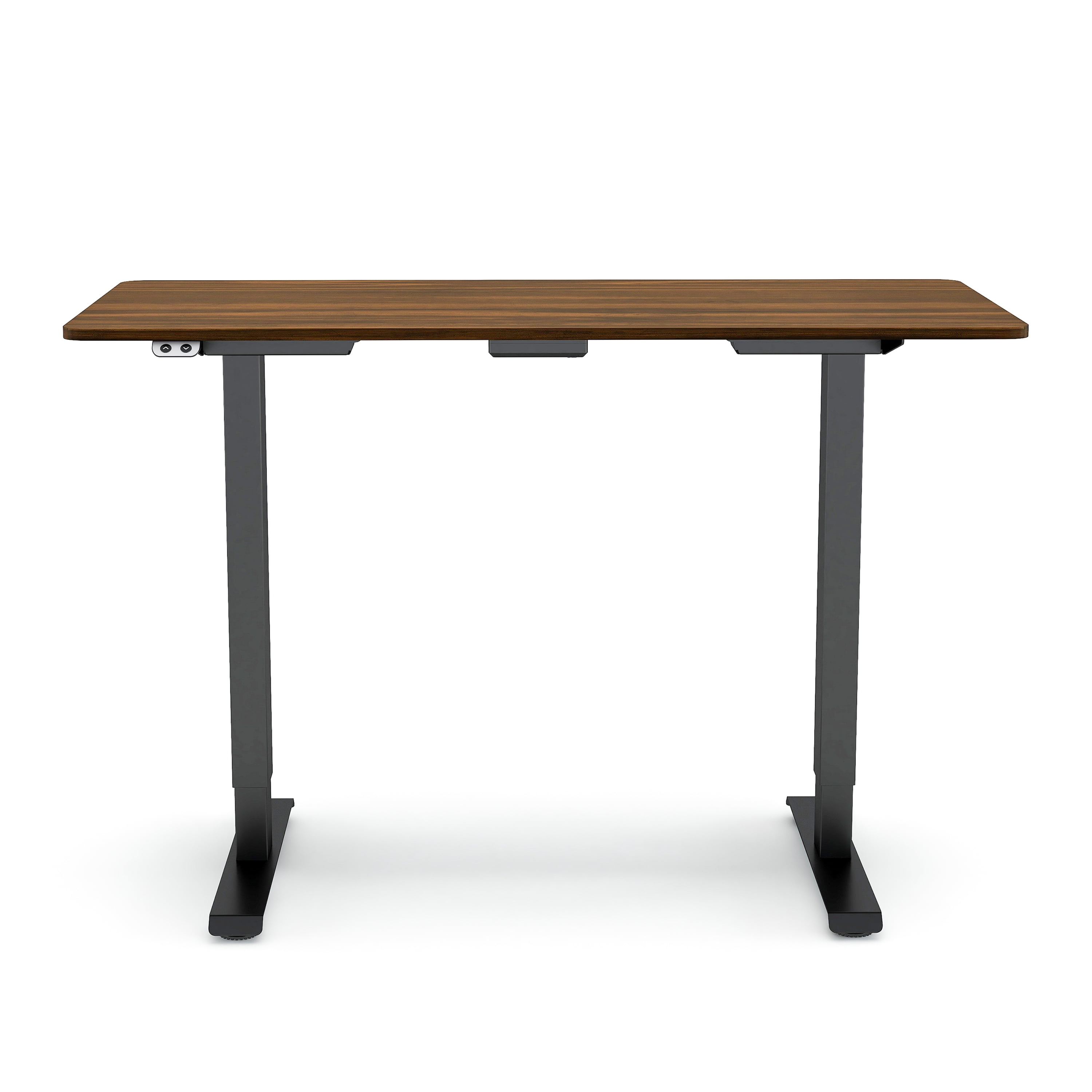 Furniture of America Trevo Metal Adjustable Office Desk, Dark Brown