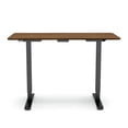 thumbnail image 1 of Furniture of America Trevo Metal Adjustable Office Desk, Dark Brown, 1 of 13