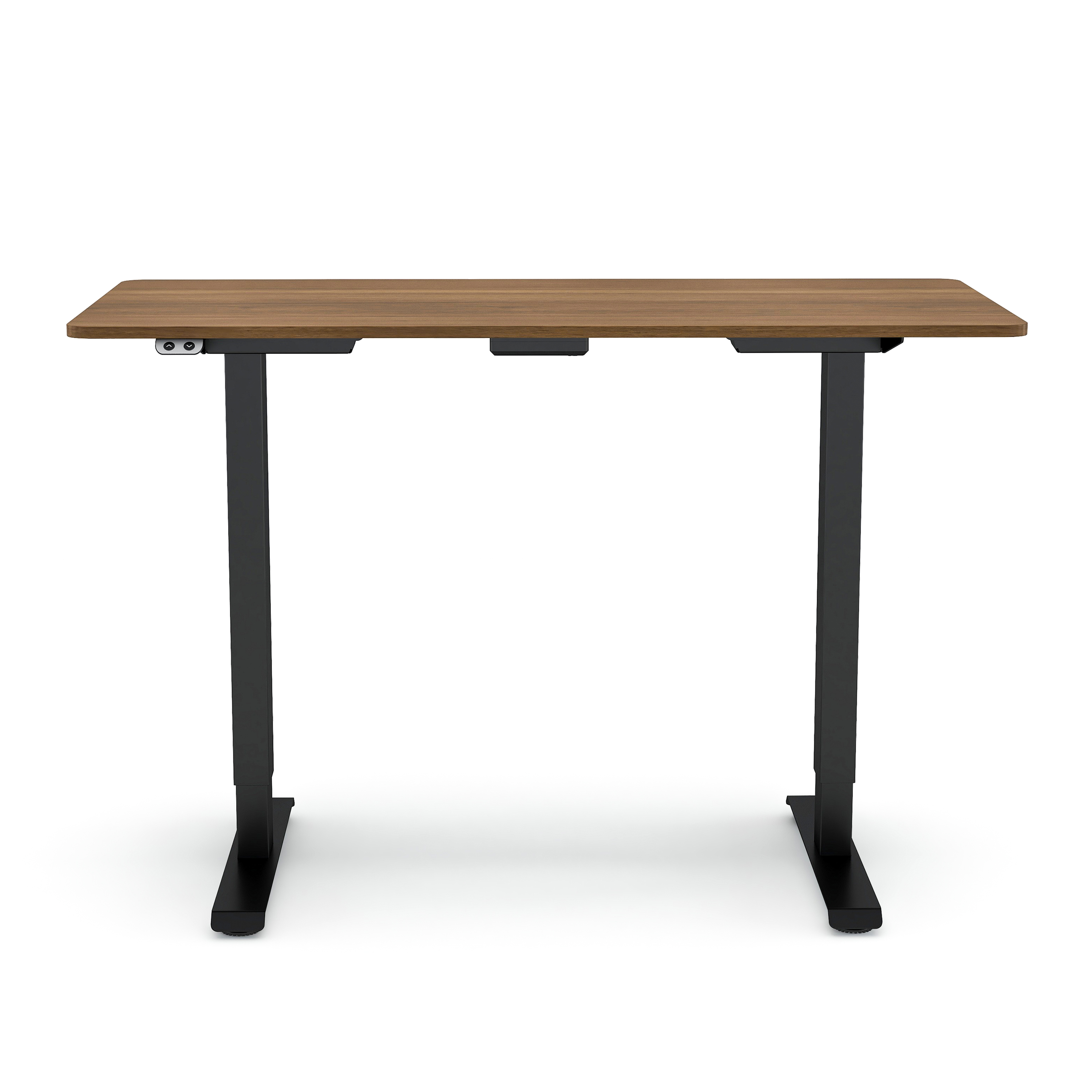 Furniture of America Trevo Metal Adjustable Office Desk, Light Brown