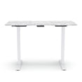 thumbnail image 1 of Furniture of America Trevo Metal Adjustable Office Desk, White, 1 of 1