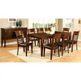 thumbnail image 1 of Furniture of America Tristen 9-Piece Wood Dining Set in Brown Cherry, 1 of 5