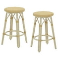thumbnail image 1 of Furniture of America Tropaz Set of 2 26-in Outdoor Metal Bar Stool, Natural, 1 of 8