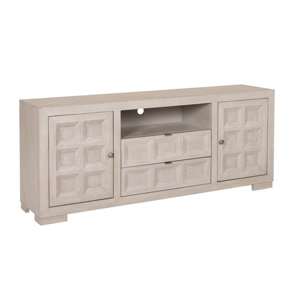Furniture of America Ulan Wood 2-Drawer TV Stand with Shelves in Tawny Brown