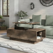 Furniture of America Uver Rustic 47-inch 1-Shelf Lift-top Coffee Table by  Reclaimed Oak