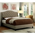 thumbnail image 1 of Furniture of America Vaasa Fabric Platform Bed, California King, Warm Gray, 1 of 4
