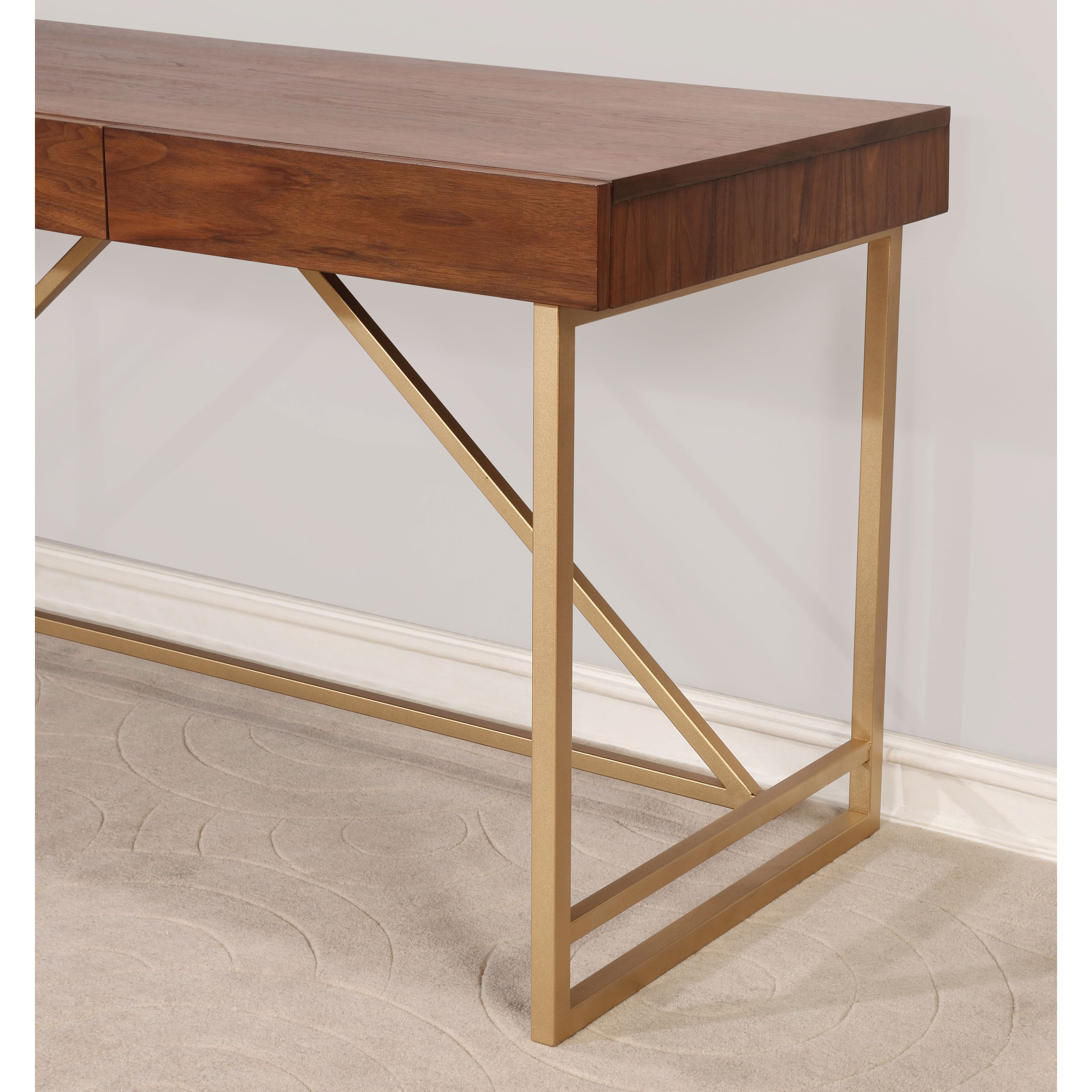 Furniture of America Vaiz Modern 60-inch Metal 3-Drawer Furniture of America Vaiz Modern 60-inch Metal 3-Drawer