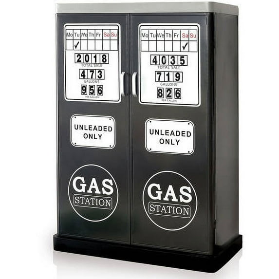 Furniture of America Vallero Double Door Gas Station Closet