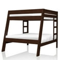 thumbnail image 1 of Furniture of America Vance Wood Bunk Bed, Twin/Full, Dark Walnut, 1 of 7