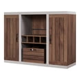 thumbnail image 1 of Furniture of America Vando Industrial Wood Multi-Storage Buffet in Walnut, 1 of 5