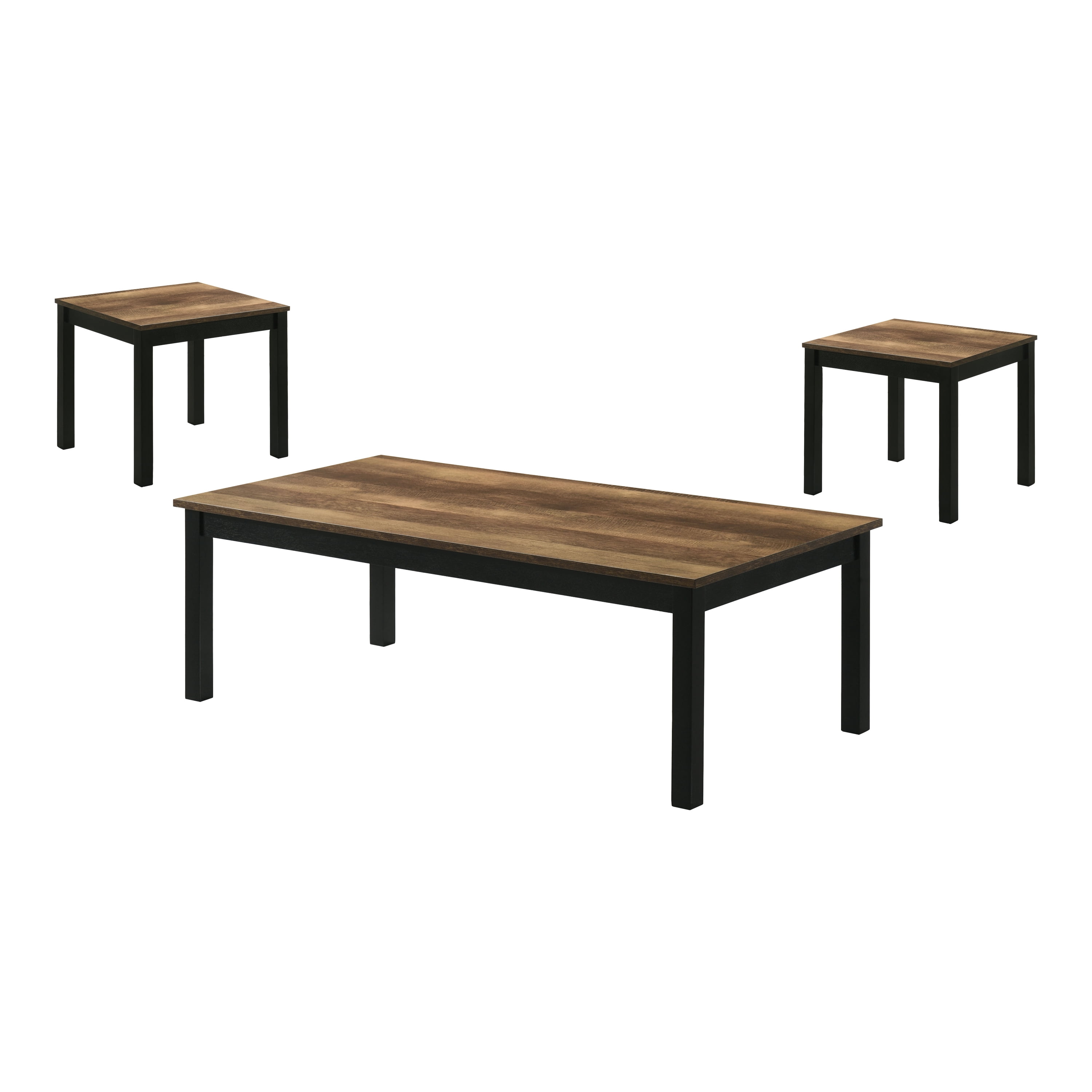 Furniture of America Versi Modern 3-Piece Coffee Table Set, Brown