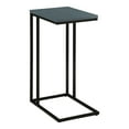 thumbnail image 1 of Furniture of America Vidan Rustic Metal C-Shaped Side Table in Antique Blue, 1 of 5