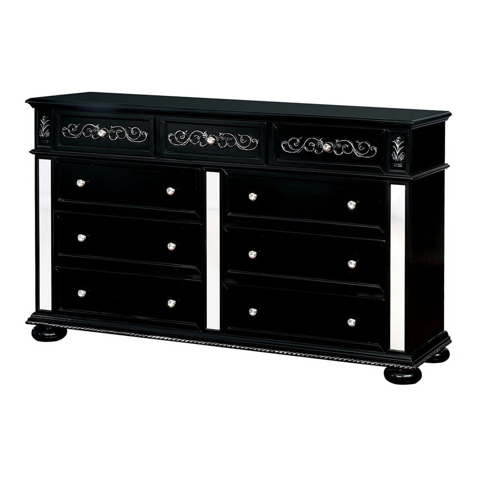 Furniture of America Viktoria Traditional Solid Wood 9-Drawer Dresser ...