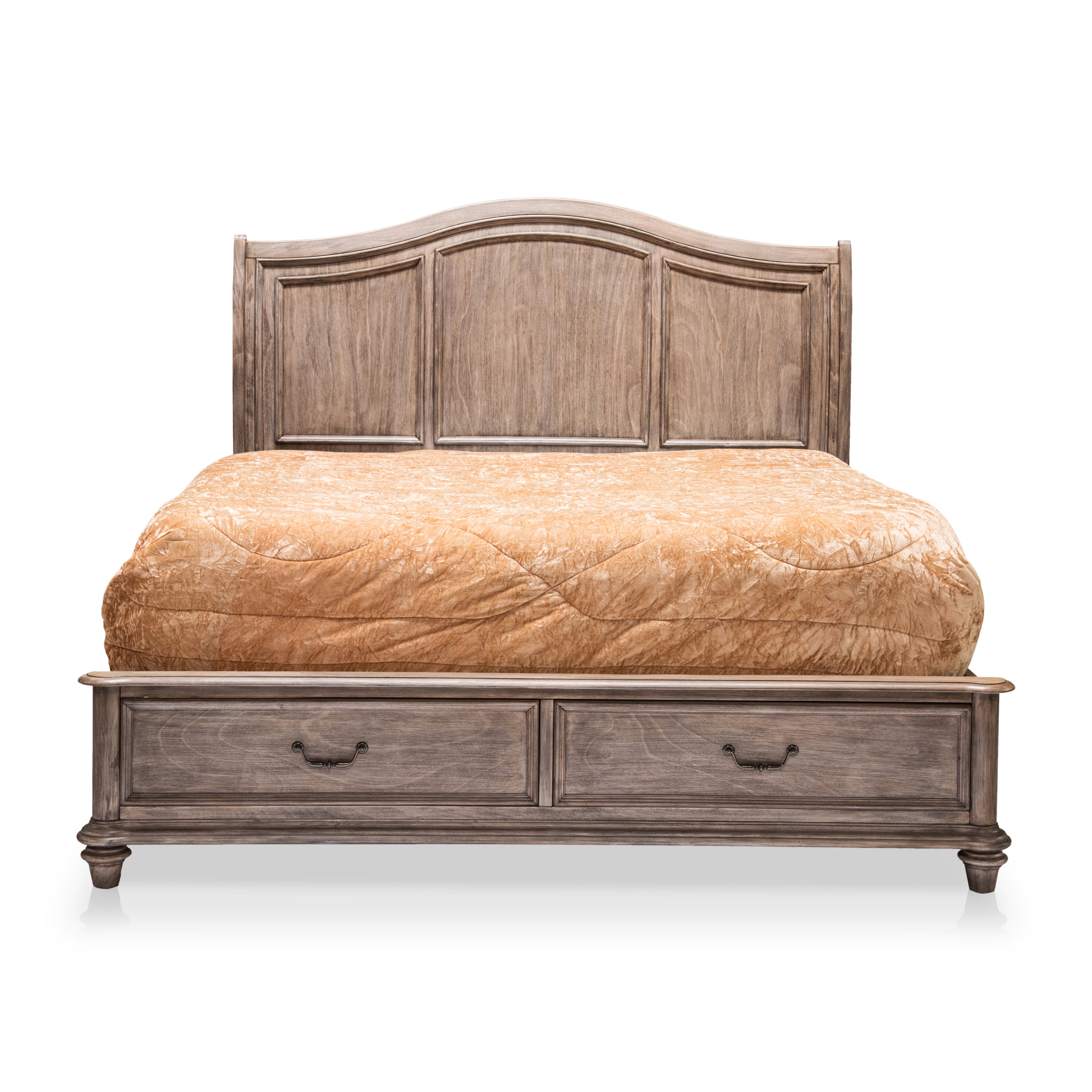 Furniture of America Vinita III Bed, Eastern King, Rustic Natural Tone